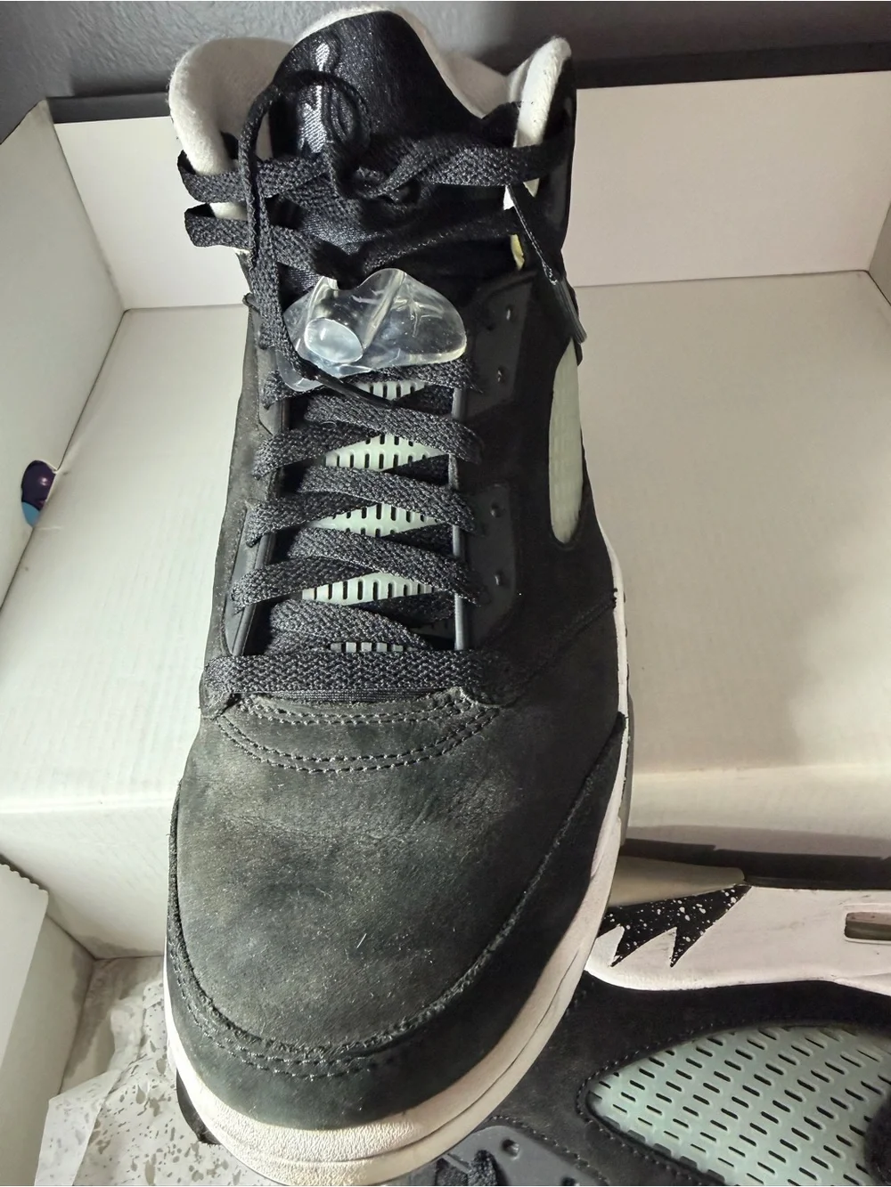Jordan Air Jordan 5 Retro Black Cool Grey White Box Label size 8 1/2